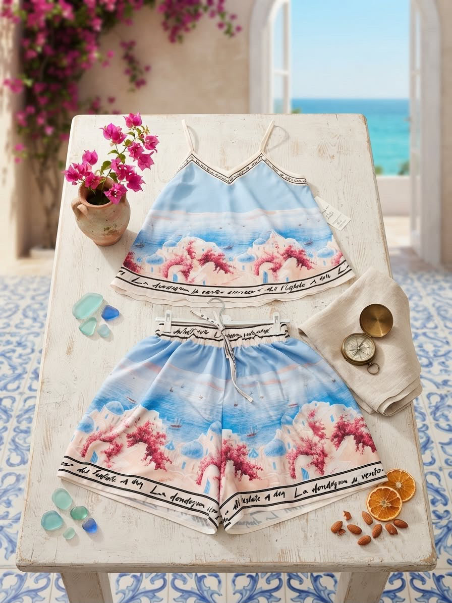 Santorini Set Babyblau