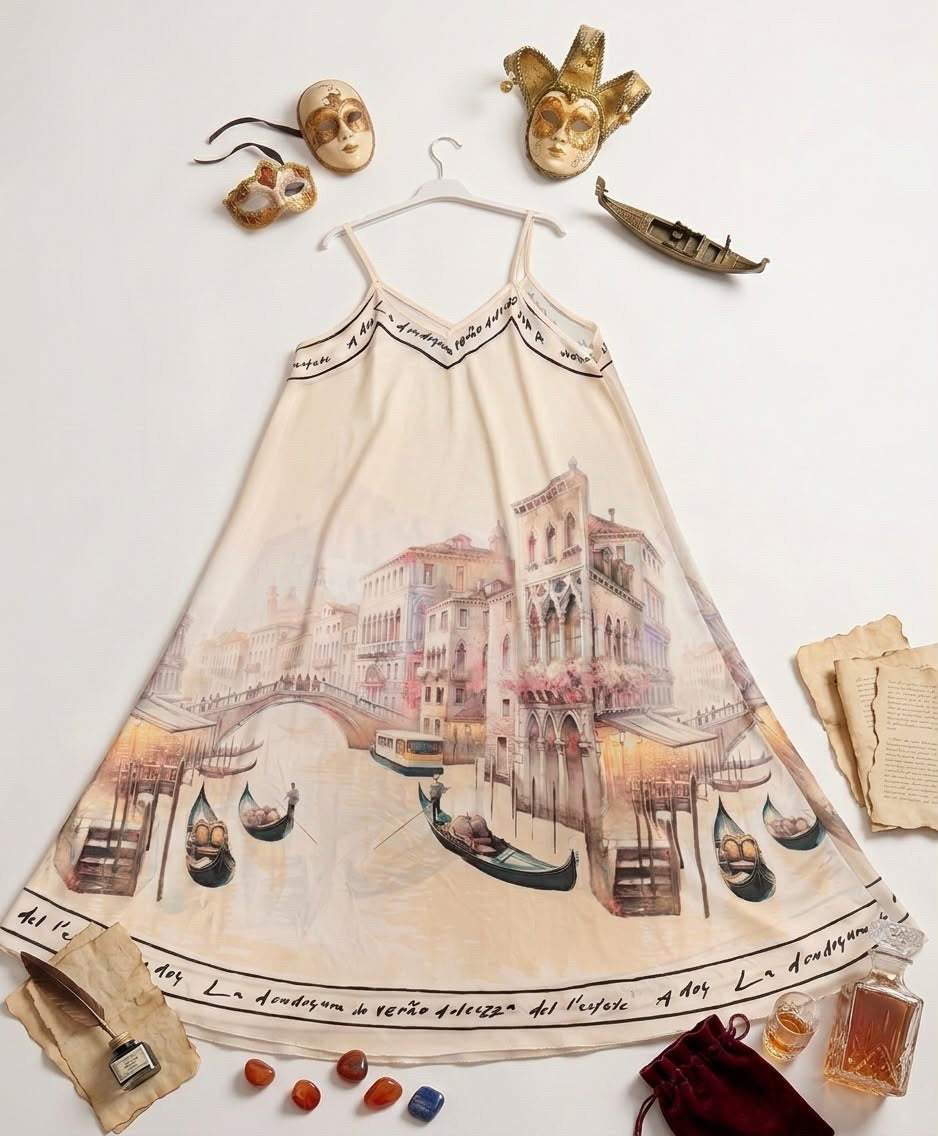 Kleid Venedig Lang Creme