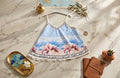 Santorini Top Babyblau